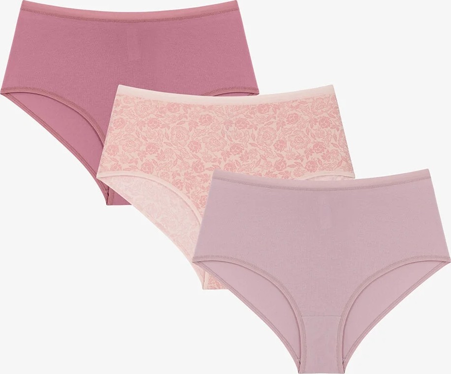Penti Wild Rose Çiçekli Yüksek Bel 3'lü Slip Külot