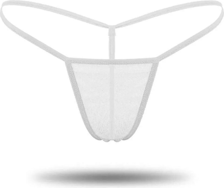 Kadın 3'lü Transparan Tül String BC1304 görsel 4