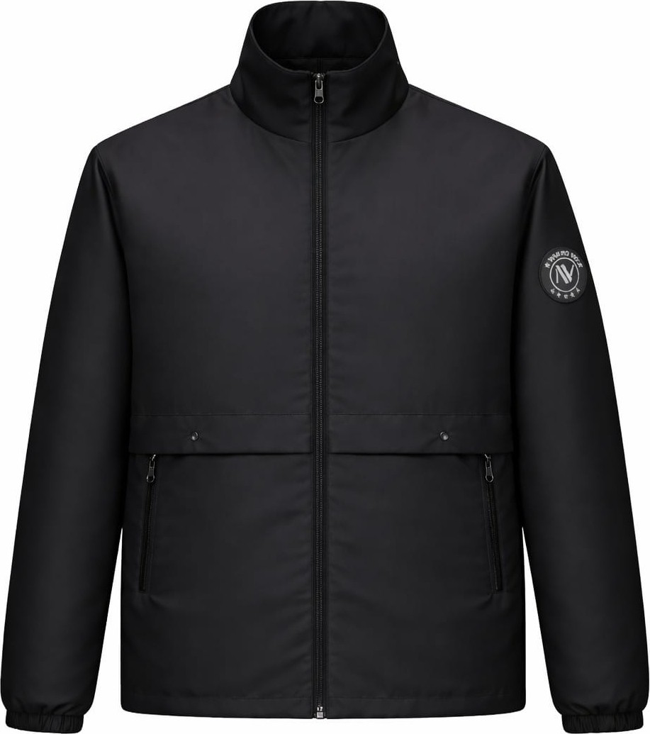 Nivaro Erkek Ceket Regular Fit Dik Yaka Fermuarlı Modern Stil Mevsimlik Mont