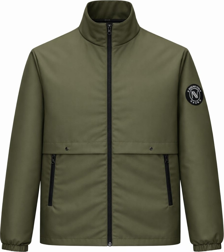 Nivaro Erkek Ceket Regular Fit Dik Yaka Fermuarlı Modern Stil Mevsimlik Mont