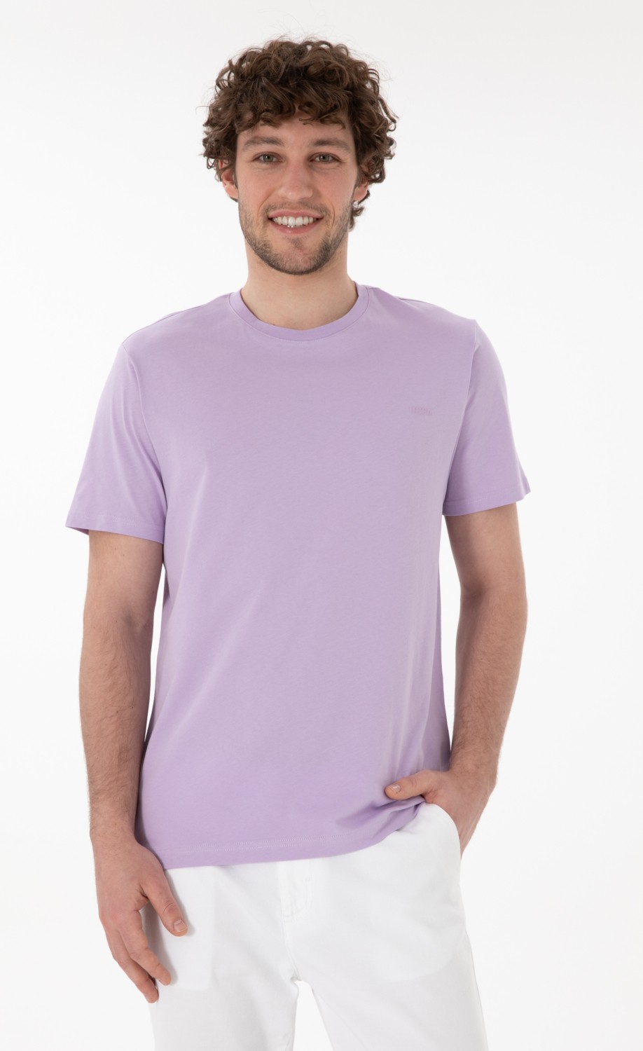 U.S. Polo Assn. Erkek Regular Fit Bisiklet Yaka Mint Basic Tişört 50305928-VR090