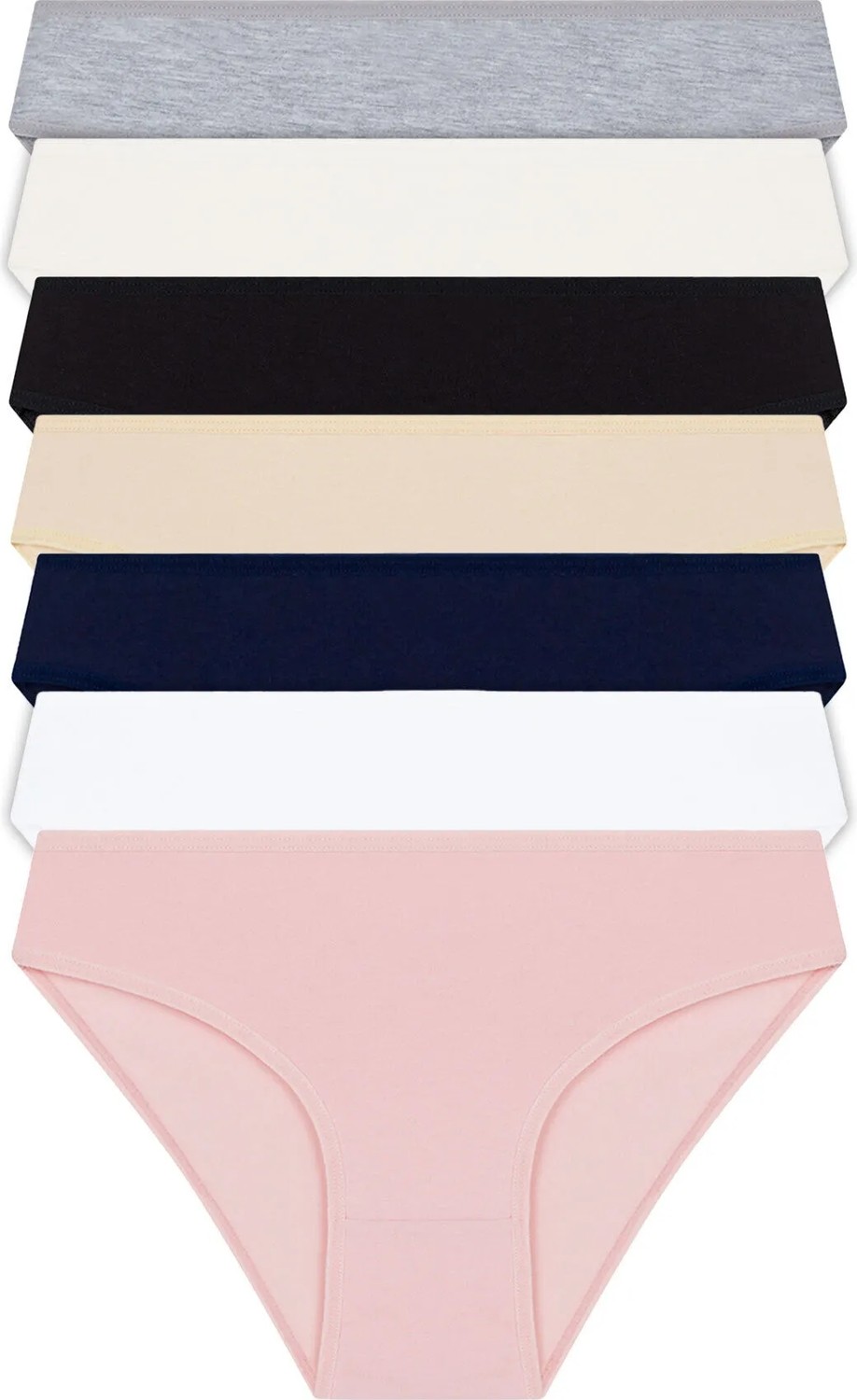 Cottonhill Basic Pamuklu Kadın Bikini Külot 7'li Paket görsel 7