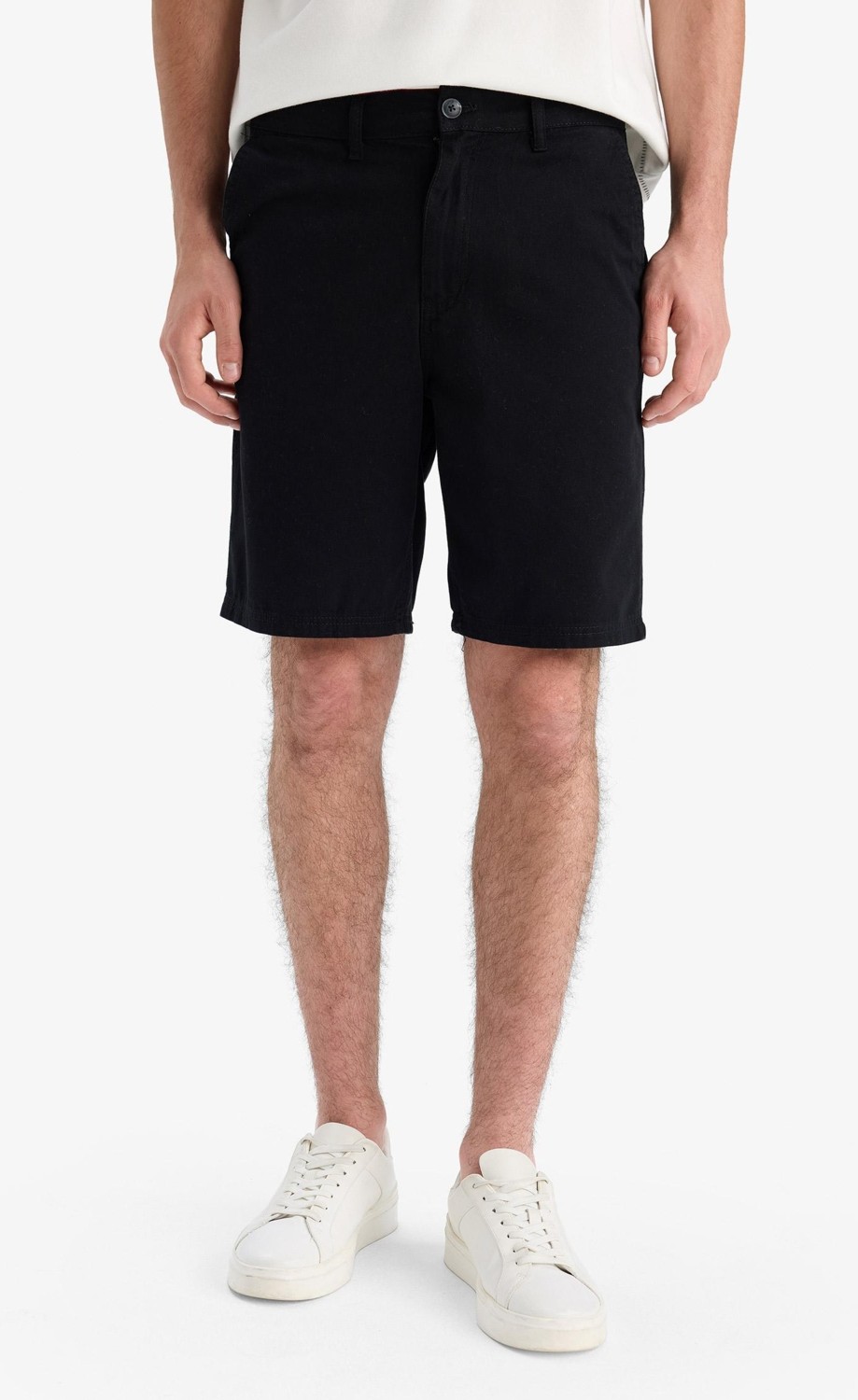 DeFacto %100 Pamuk Regular Fit Bermuda Şort E1231AX25SM görsel 3