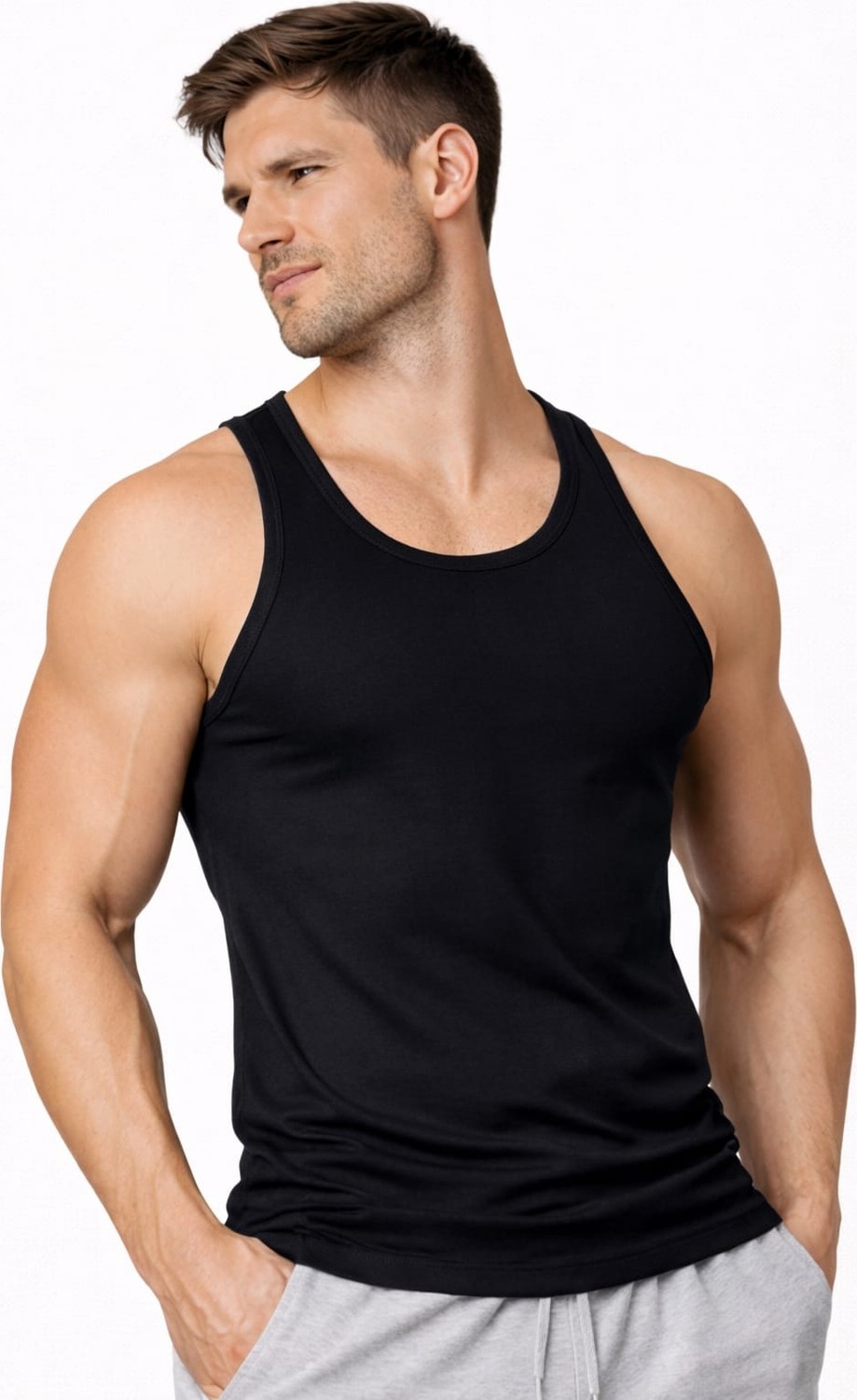 Castellotex Erkek Slim Fit Atlet görsel 6