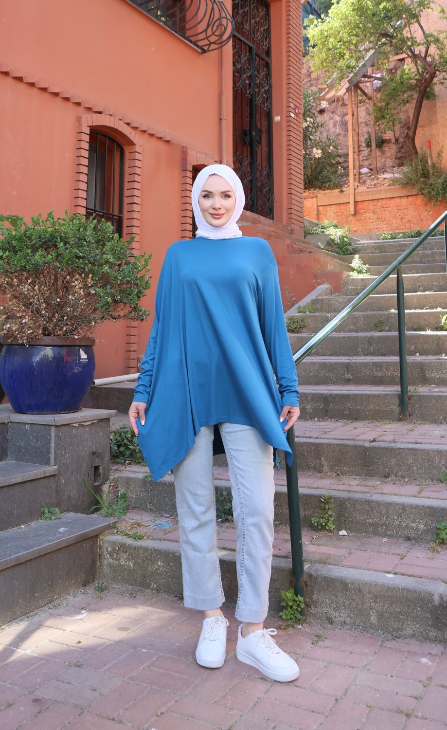 Nisum Moda Yanları Yırtmaçlı Salaş Tunik