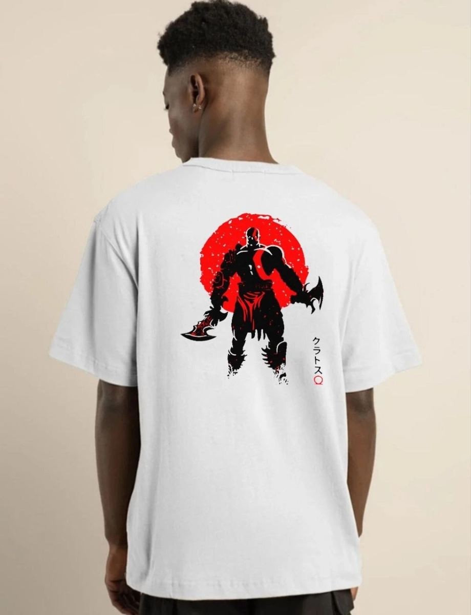Fantastik Store Erkek Baskılı T-Shirt Kısa Kol Bisiklet Yaka Regular Fit Rahat Kalıp Günlük Tişört - Beyaz görsel 2
