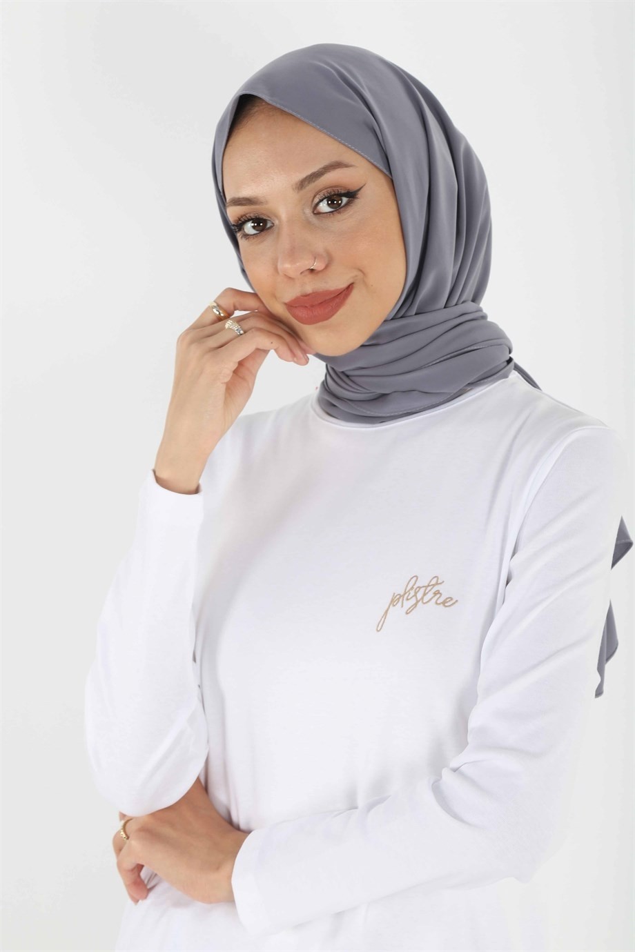 Plistre 1451_NAKIŞLI Basic Tesettür Tunik
