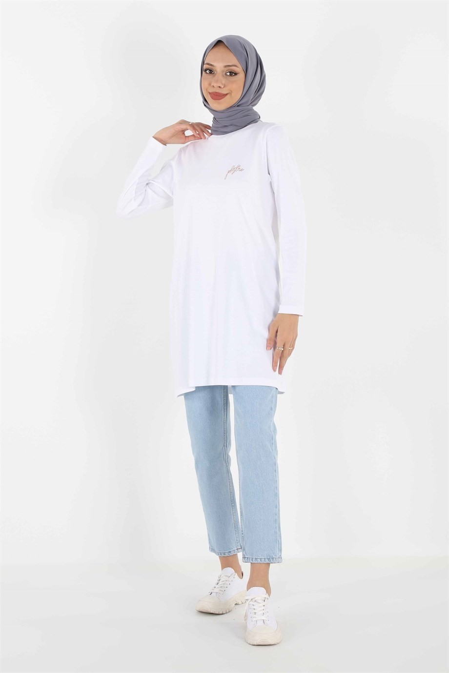 Plistre 1451_NAKIŞLI Basic Tesettür Tunik görsel 2
