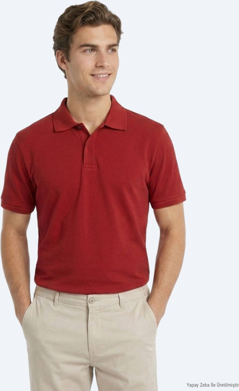 Kip Lacivert Düz %100 Pamuk T-Shirt