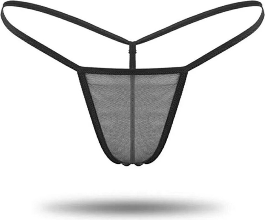 Kadın 3'lü Transparan Tül String BC1304 görsel 3