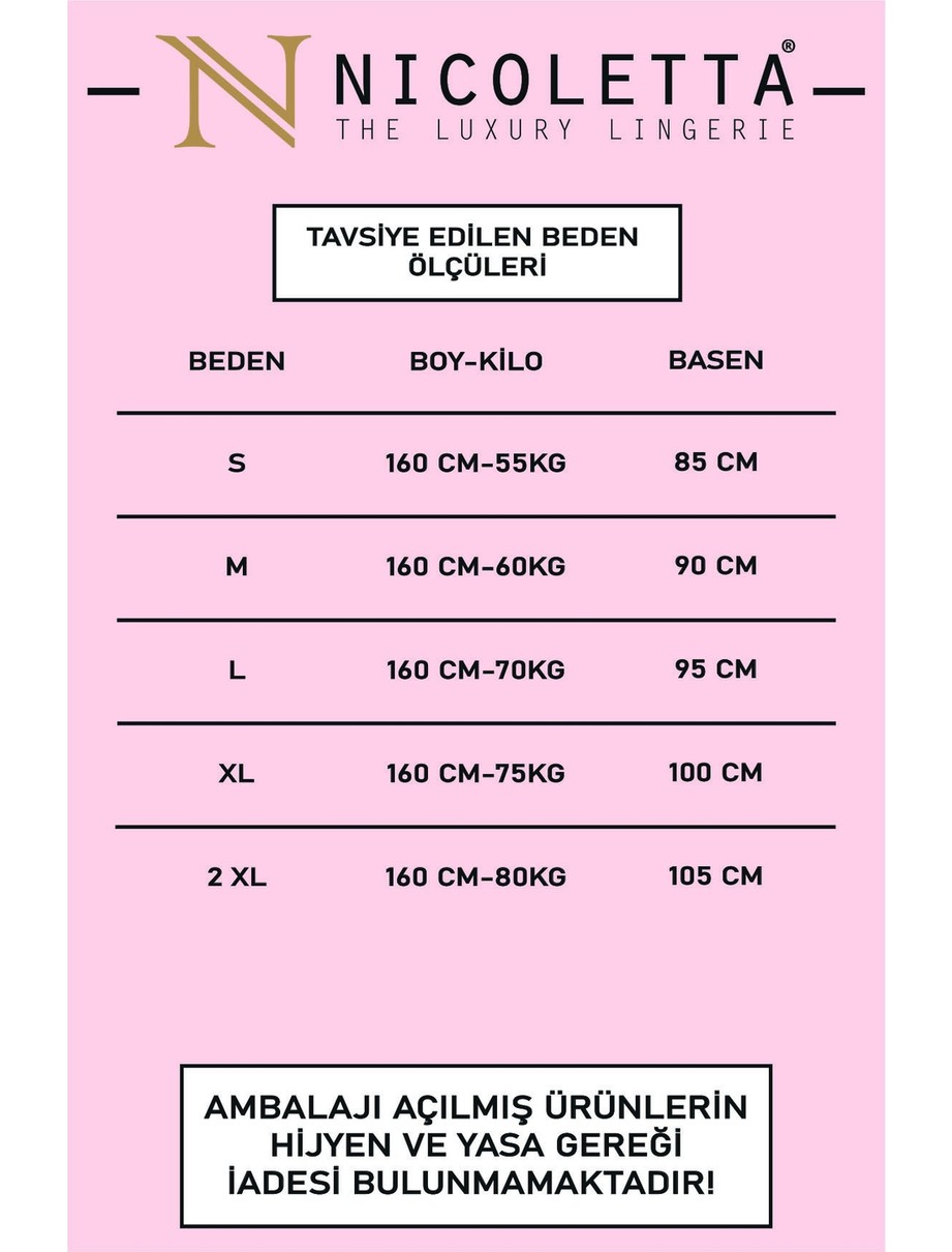 Nicoletta Somon Kadın Külot 5'li Paket Brazillian görsel 2