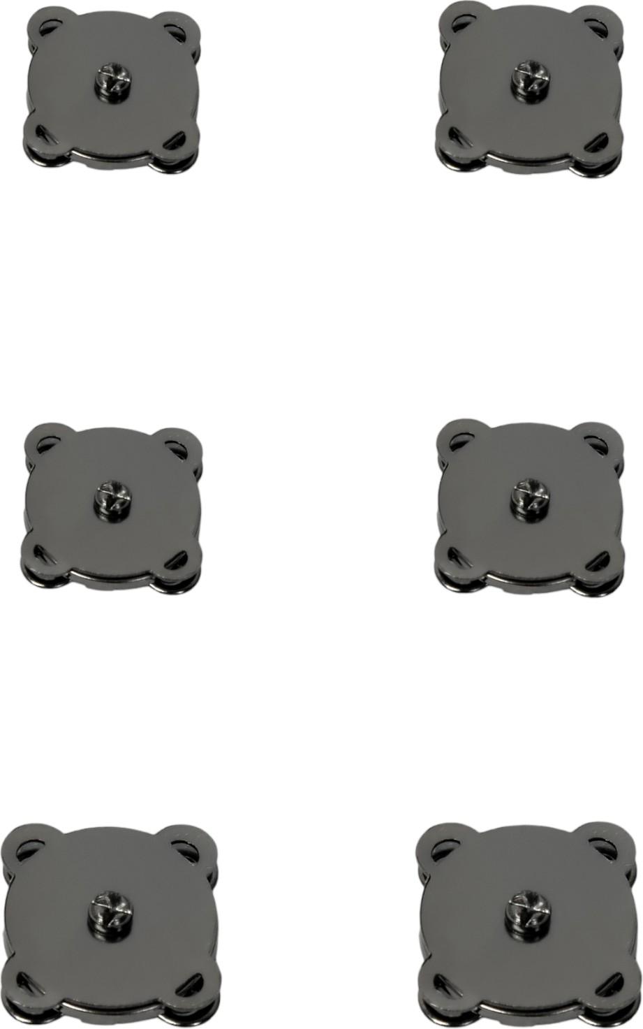 Nildenhobim Altın Renk Dikilebilir Mıknatıslı Çıt Çıt 2 cm 6'lı Set görsel 3