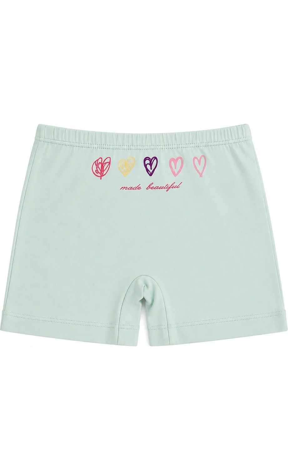 Özkan Underwear Özkan 41602 5'li Paket Kız Çocuk Karışık Renkli Desenli Pamuklu Yumuşak Rahat Şort Boxer görsel 8
