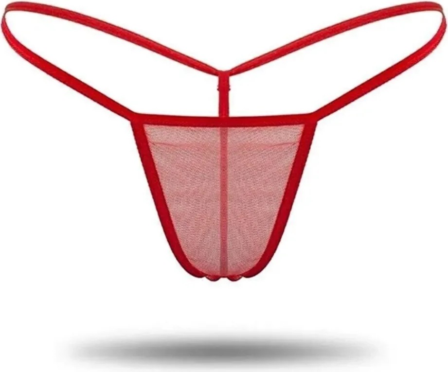 bebekokusu Tegan Büyük Beden Kadın 3'lü Transparan Tül String TG271304-B görsel 2