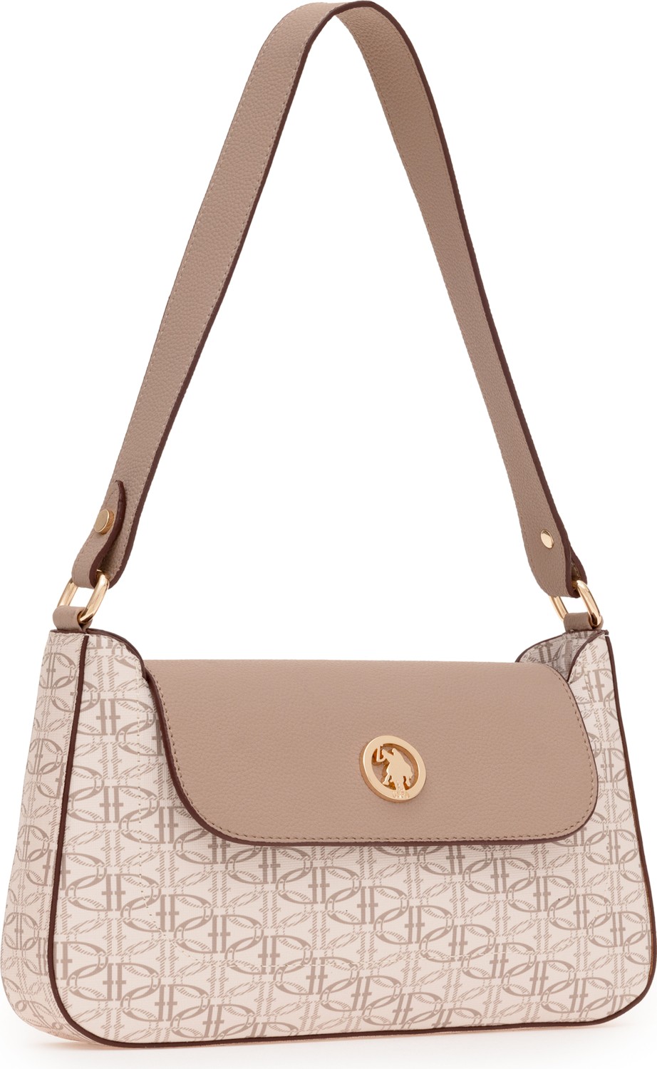 U.S. Polo Assn. Kadın Bej Kol Çantası 50293707-VR011 görsel 4