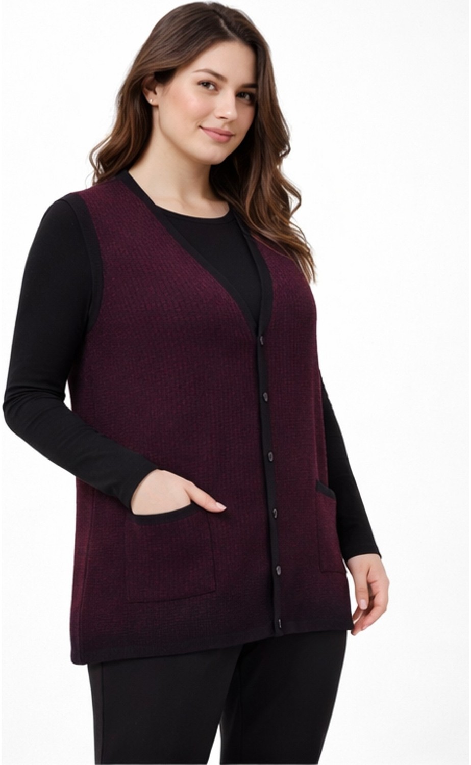 Gürkan Kadın Anne Triko Yelek BGL-ST05292 görsel 3