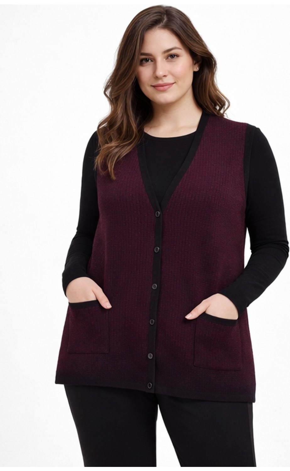 Gürkan Kadın Anne Triko Yelek BGL-ST05292 görsel 4