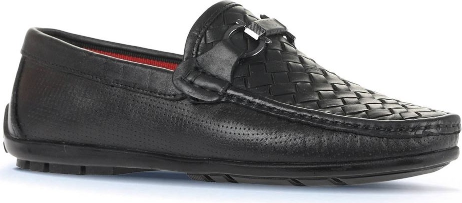 Bueno Shoes Siyah Deri Erkek Loafer 21MA204 görsel 2