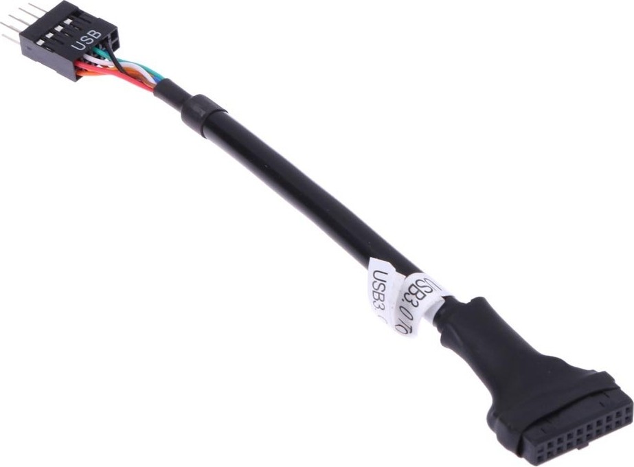 Aesco Alfais 5026 19-20 Pin USB 3.0 To 9 USB 2.0 Çevirici Dönüştürücü Adaptör Kablosu görsel 4