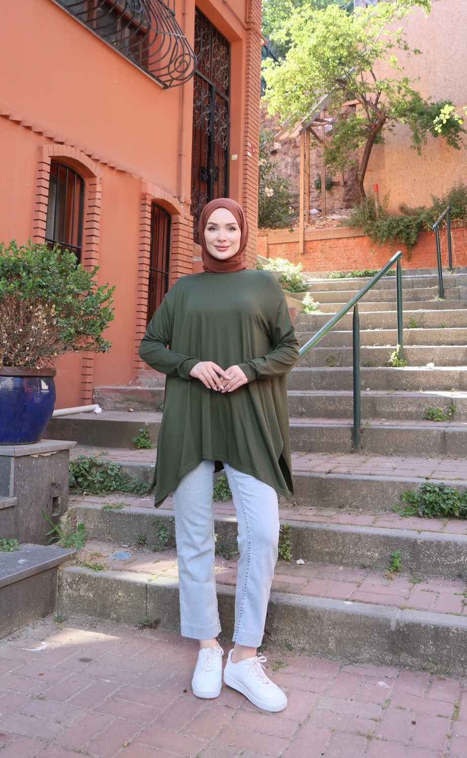 Nisum Moda Yanları Yırtmaçlı Salaş Tunik