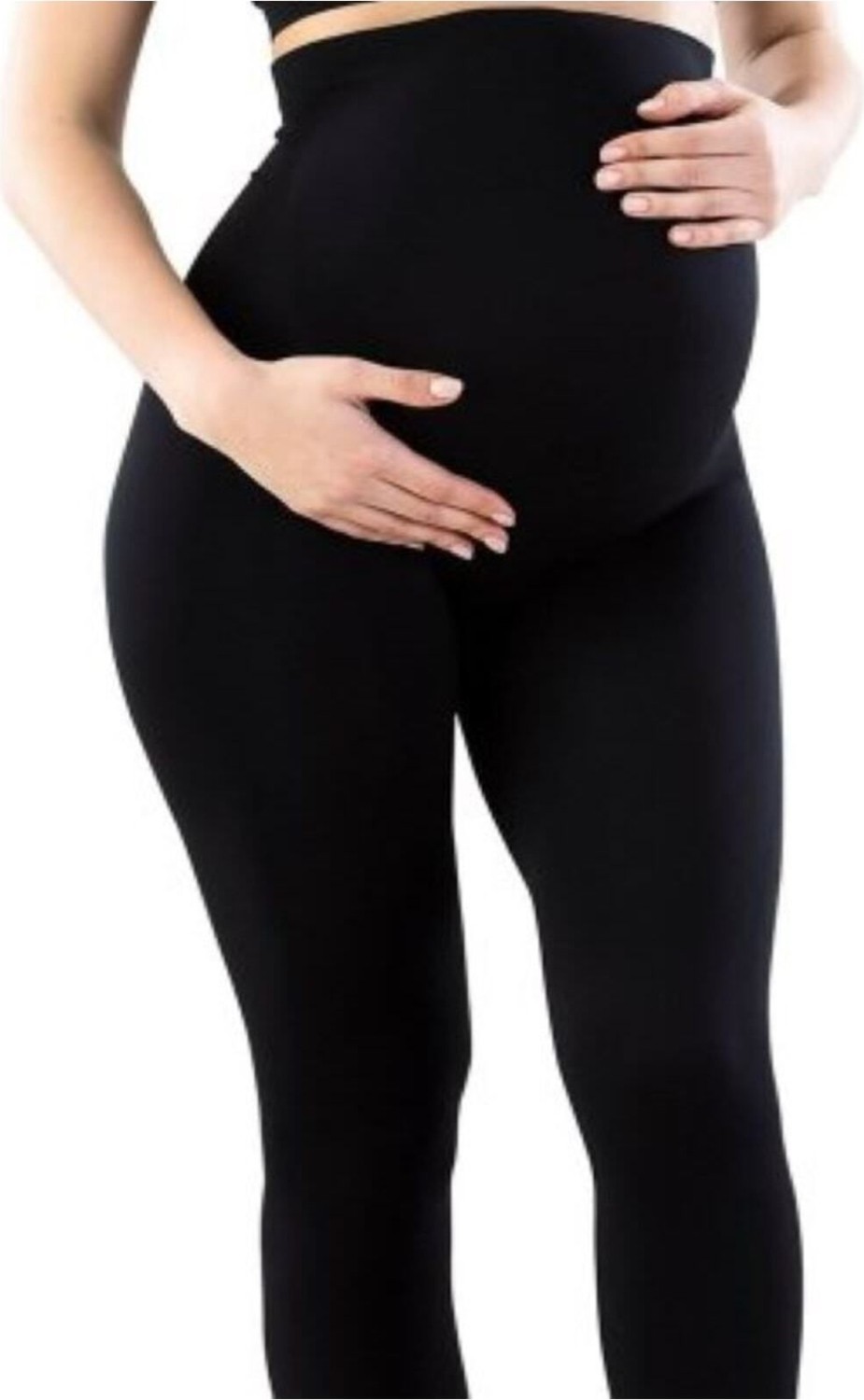 Momslab Kışlık Içi Şardonlu Toparlayıcı Etkili Ayarlanabilir Bel Esnek Kumaş Hamile Taytı