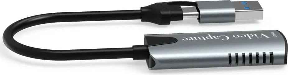 Aesco Alfalink Type-C To USB 2in1 Video Capture Yakalama Kartı 4K 1080P Uçlu HDMI To Type-C Pc Bilgisayar Video Adaptör Çevirici görsel 3