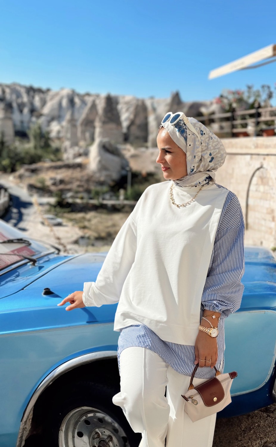 Aselim Hijap Moda Asel Fashion Line Gömlekli Ikili Takım Antrasit Gri görsel 8