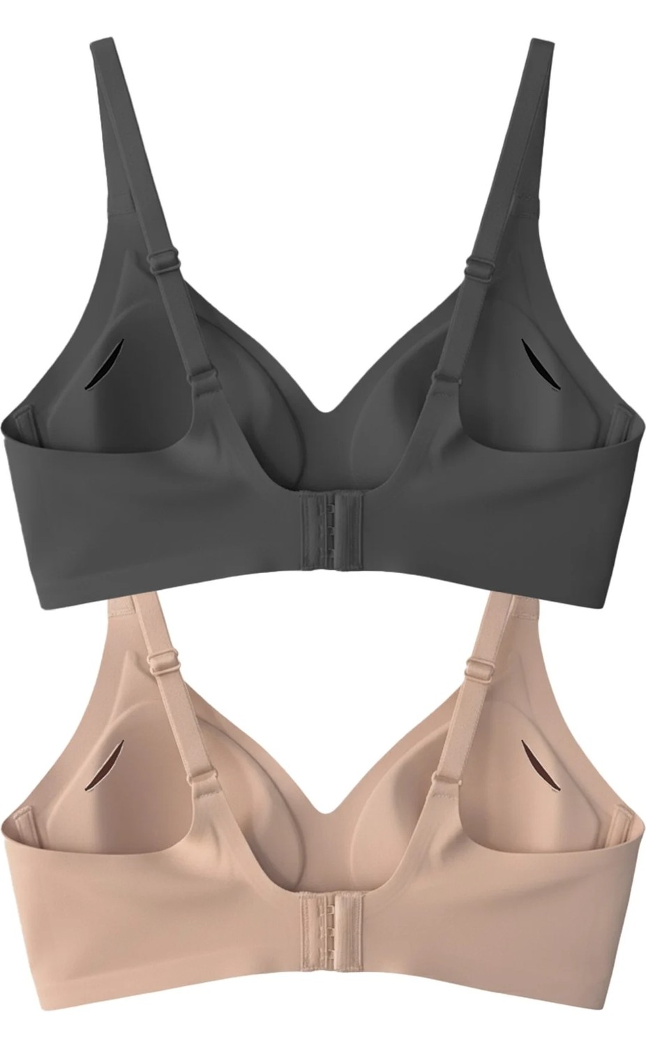 Cottonhill Seamless Bra - Soft | Lazer Kesim Balensiz Ayarlanabilir Askılı Dikişsiz Kadın Sütyen 2'li Paket-3 görsel 2