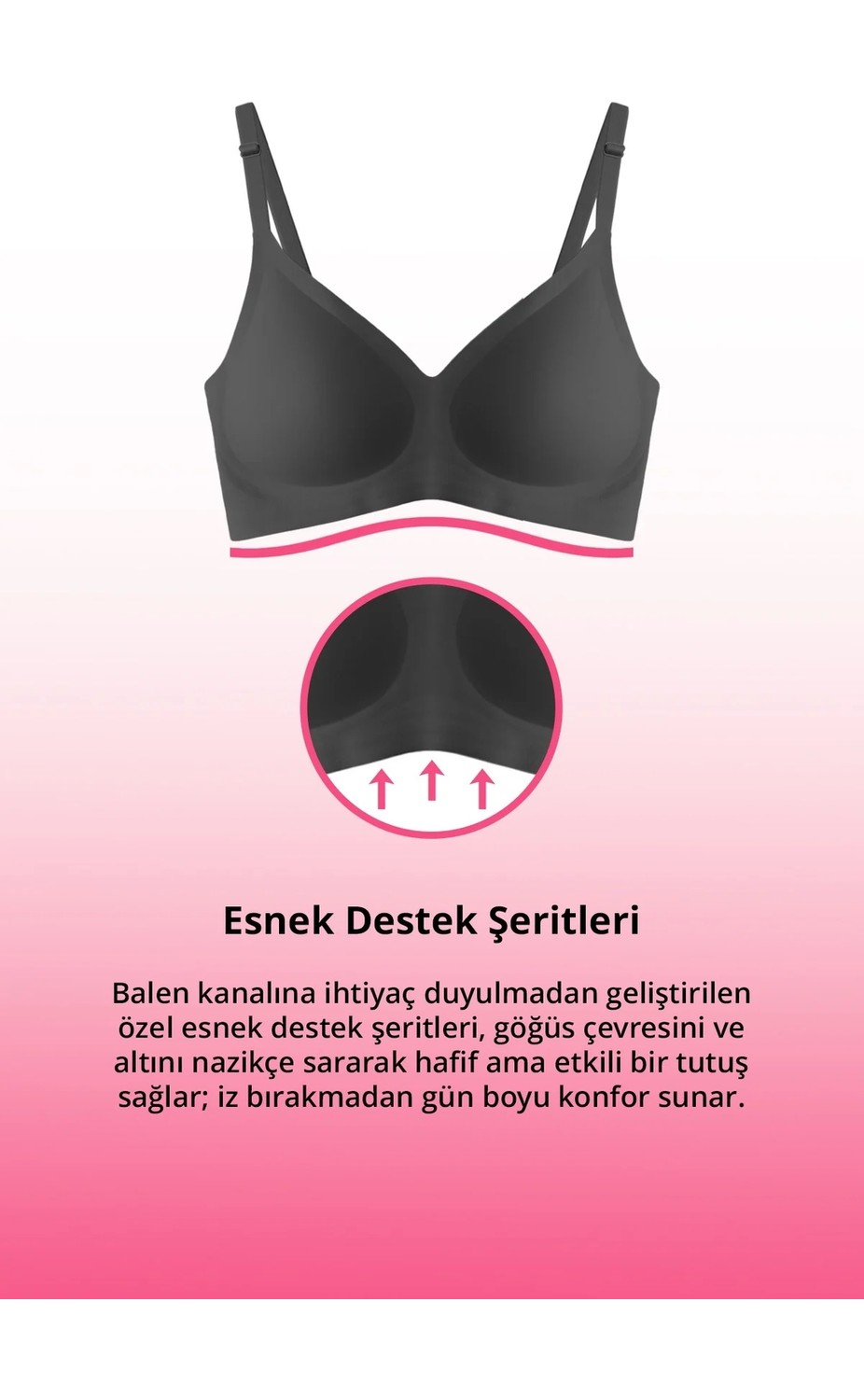 Cottonhill Seamless Bra - Soft | Lazer Kesim Balensiz Ayarlanabilir Askılı Dikişsiz Kadın Sütyen 2'li Paket-3 görsel 4