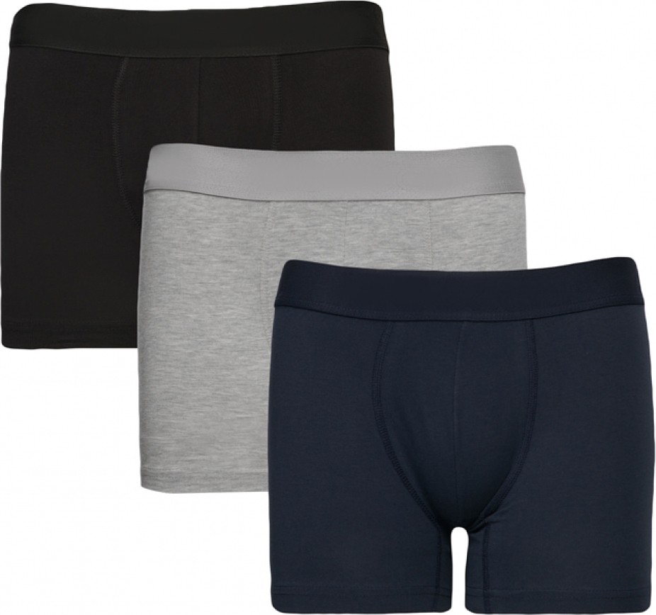 Altınyıldız Classics Erkek Premium Pamuklu Gri-lacivert 3lü Esnek Boxer Paketi (Damat Bohçası) Çeyiz Seti