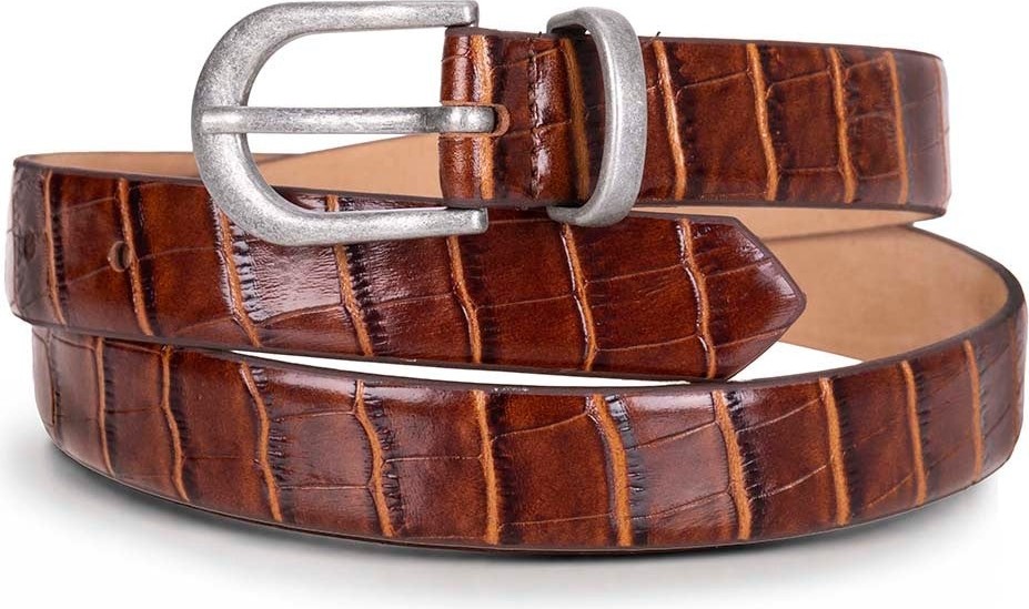 BloominBag Bloom In Still Kadın Hakiki Deri Kemer - Camel Croco