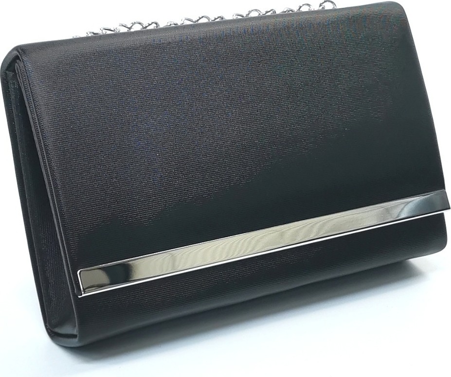 Nazart Kadın Abiye Clutch Portföy Gece Çantası Siyah Kumaş Şık Görünüm ve Ergonomik Tasarım görsel 2