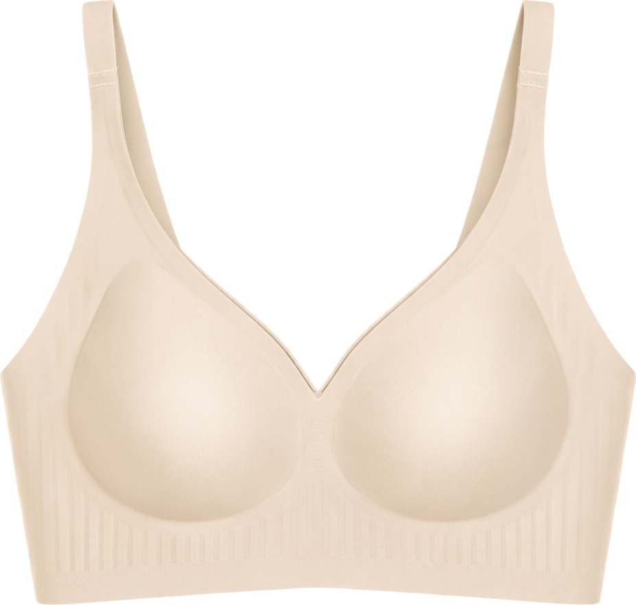 Cottonhill Seamless Bra - Slight | Siyah Lazer Kesim Dikişsiz Dilim Detaylı Balensiz Kadın Sütyen