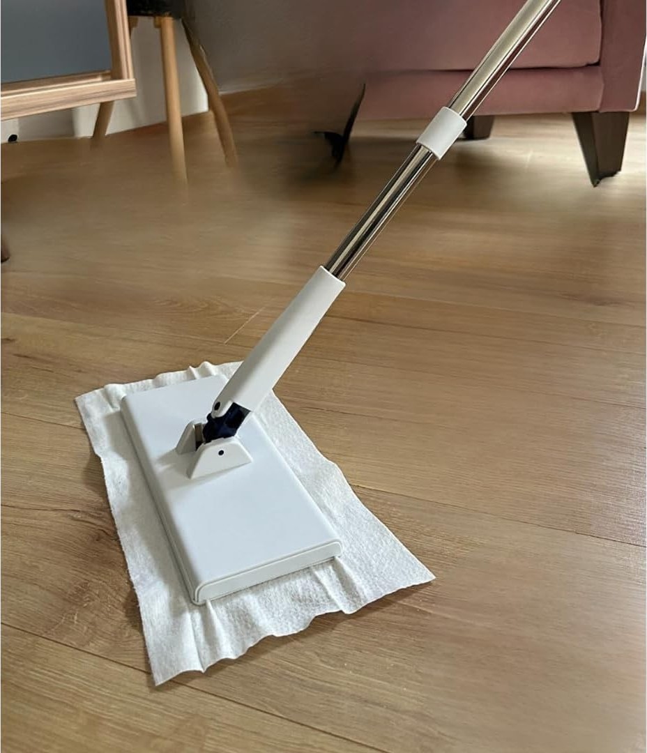 Özkaya Store Döner Başlıklı Mini Temizlik Paspası, Hijyenik Temassız Kullanım,ıslak Mendil Uyumlu,tüm Bezlerle Uyumlu Akıllı Mop (Tembel Mop)