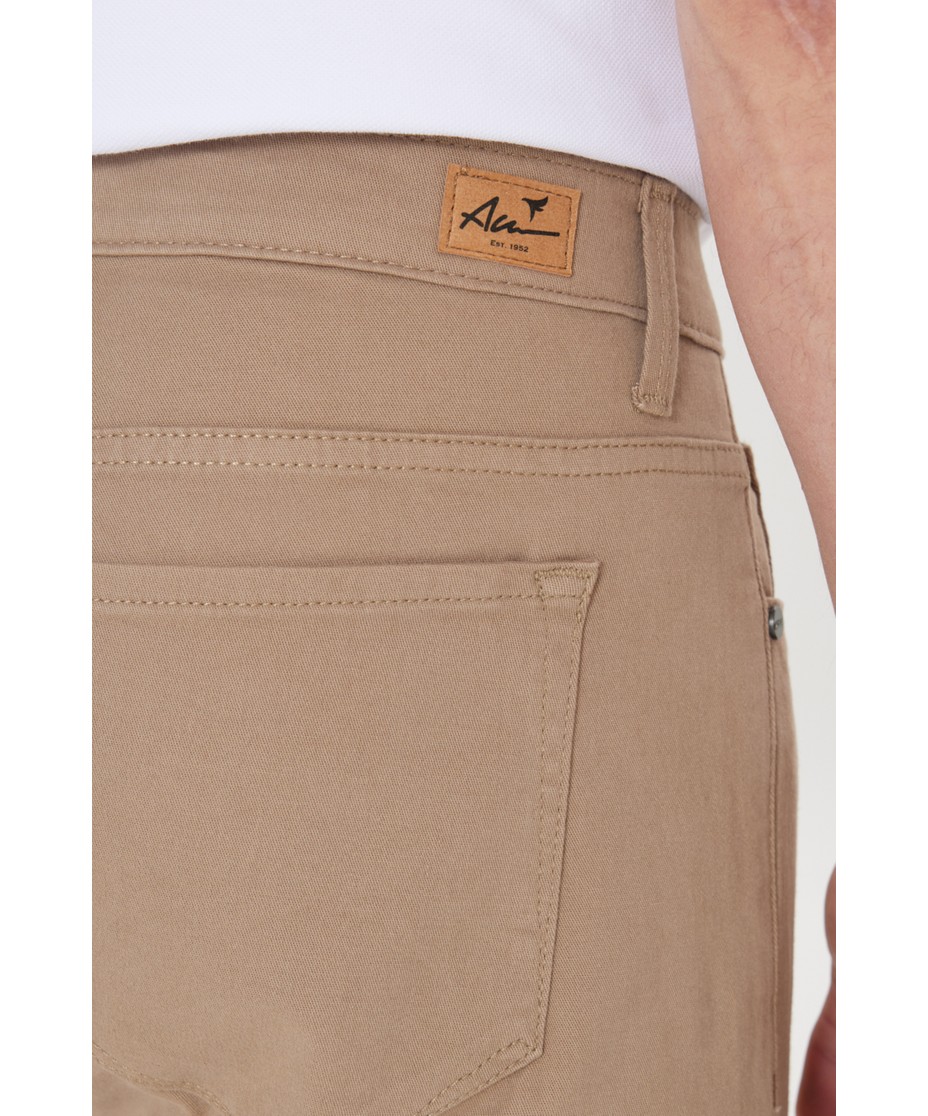 Altınyıldız Classics Erkek Siyah Diz İzi Yapmayan Slim Fit Dar Kesim 5 Cep Pamuklu Kanvas Esnek Chino Pantolon görsel 7