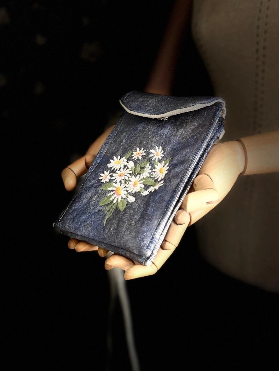 Ggart Handmade Meadov Nakış Işlemeli Telefonluk, Telefon Çantası V19