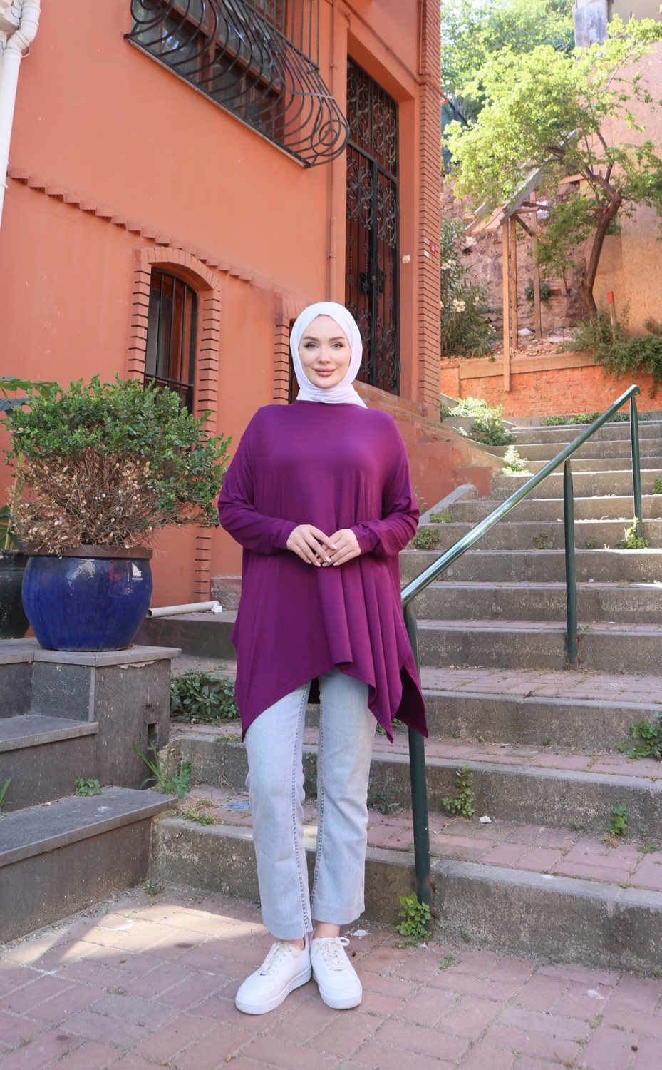 Nisum Moda Yanları Yırtmaçlı Salaş Tunik