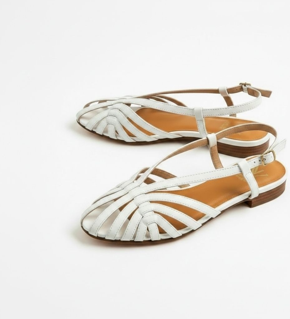 Ne&Ve Shoes Kahve Yılan Biye Kadın Günlük Sandalet