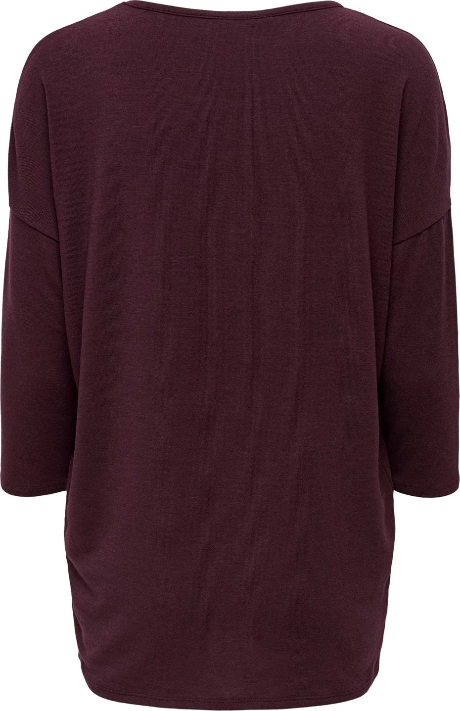 Only 15157920 Genis Yaka Dirsek Kol Kadın Body - Bordo görsel 6