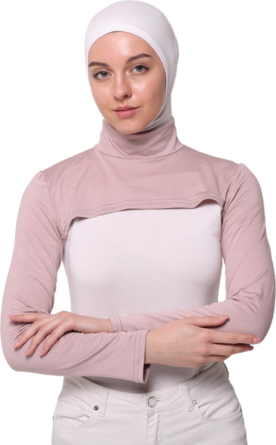 Altobeh Balıkçı Yakalı Boyunluklu Kolluk - Kahverengi
