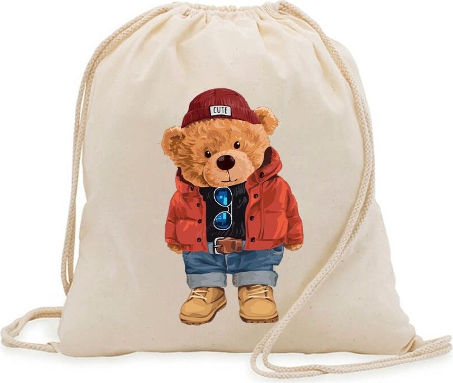 Bez Çanta Dünyası Teddy Bear Bez Çanta