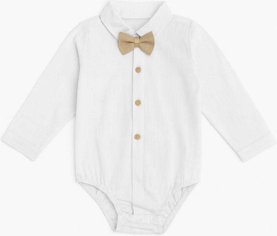 tinytrends Erkek Bebek Exclusive Cut Luxury Zıbınlı Gömlek Ceketli Takım Elbise Özel Gün Düğün Party görsel 3