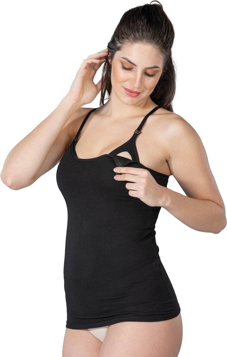 Emay SİYAH MI Emay 1413 Modal Cotton Kaplı Emzirme Atlet görsel 3