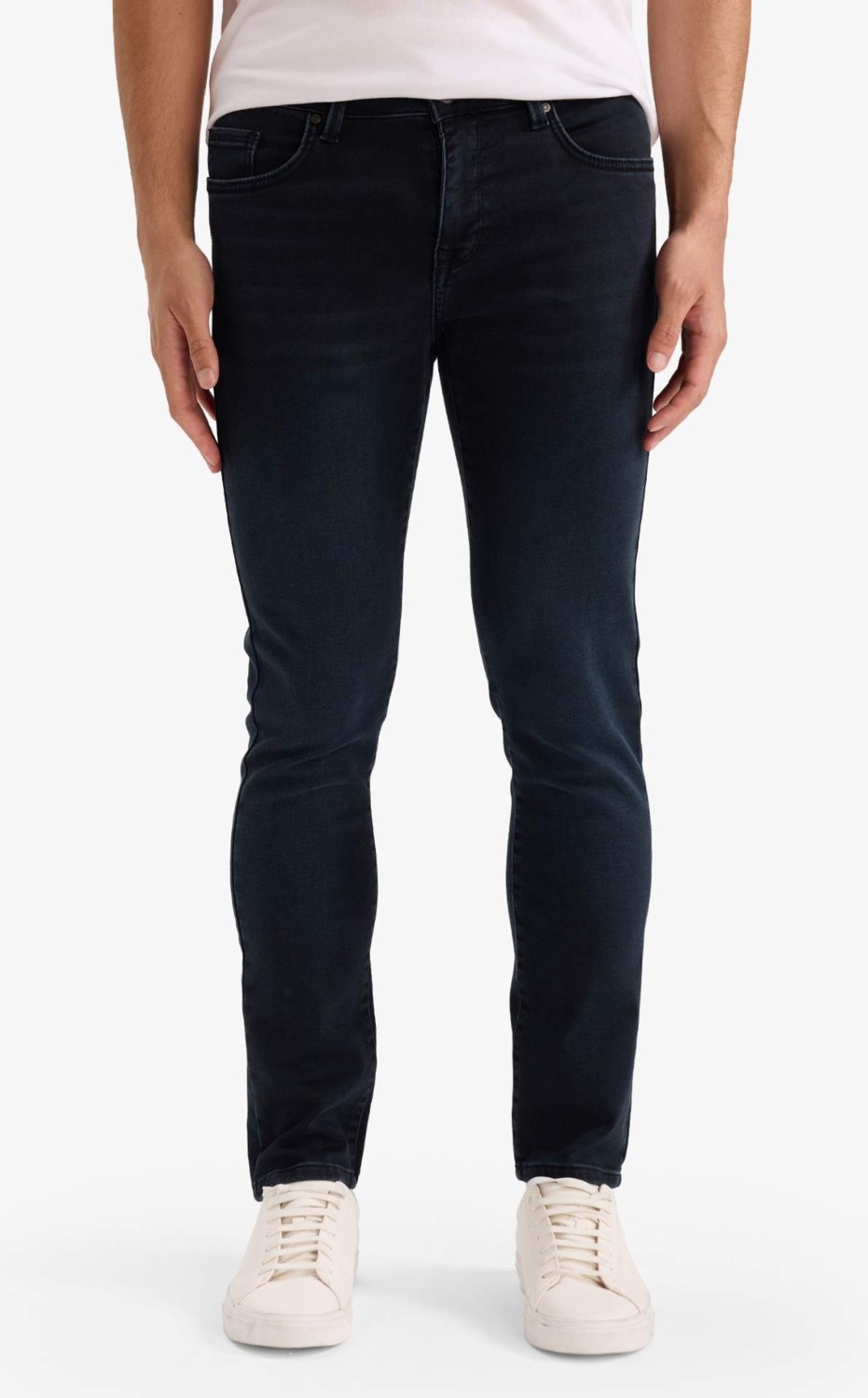 DeFacto Pedro Slim Fit Normal Bel Dar Paça Jean Pantolon G3229AX25AU görsel 3