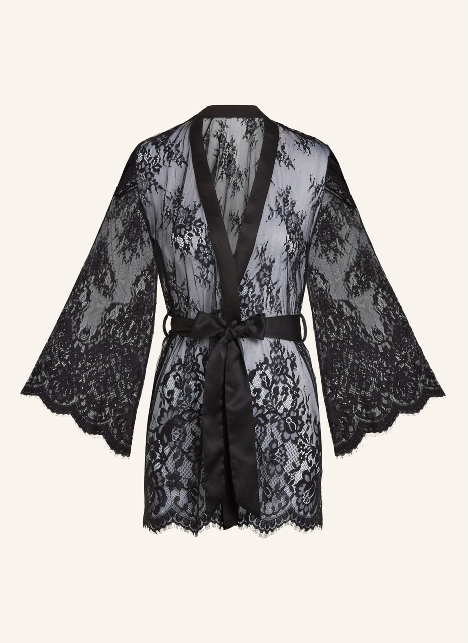 Hunkemöller Kimono Isabelle, Şeffaf, Kurdeleli, Geniş Kollu, Özel Koleksiyon