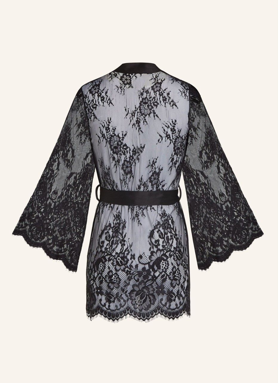 Hunkemöller Kimono Isabelle, Şeffaf, Kurdeleli, Geniş Kollu, Özel Koleksiyon görsel 2