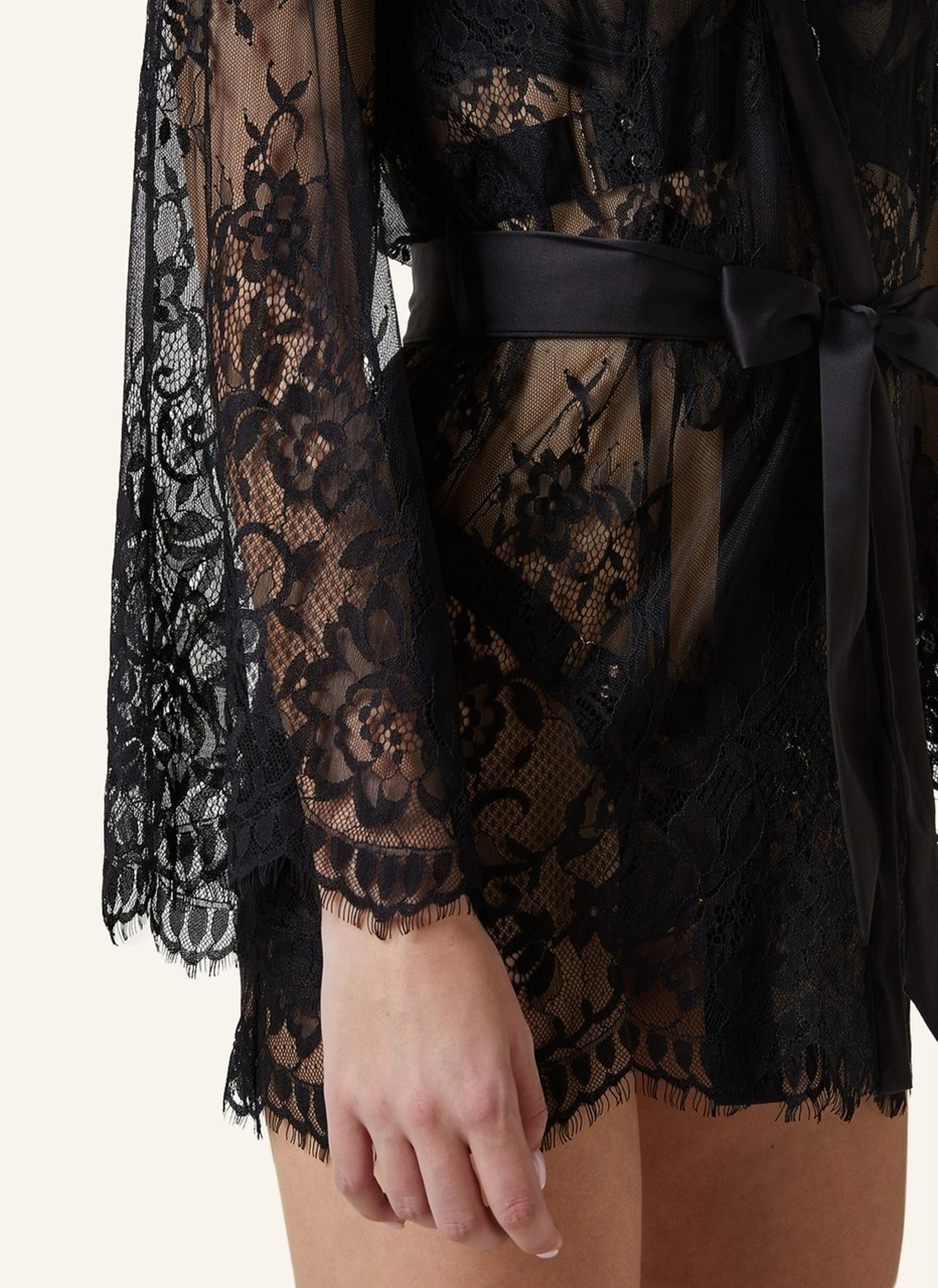 Hunkemöller Kimono Isabelle, Şeffaf, Kurdeleli, Geniş Kollu, Özel Koleksiyon görsel 5