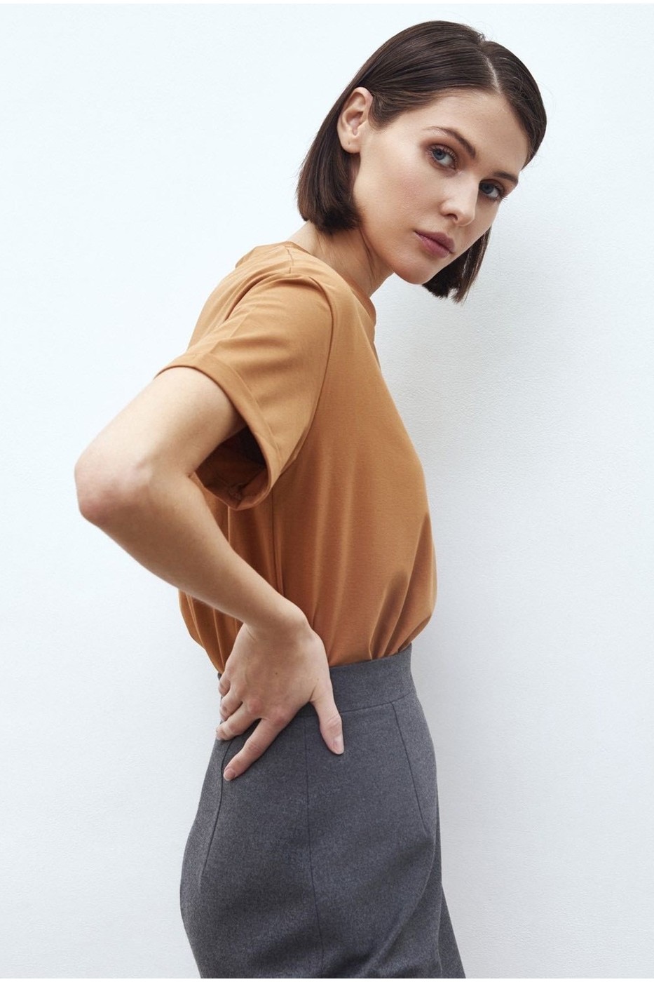 Madmext Mad Girls Beyaz Tişört MG1351 görsel 4