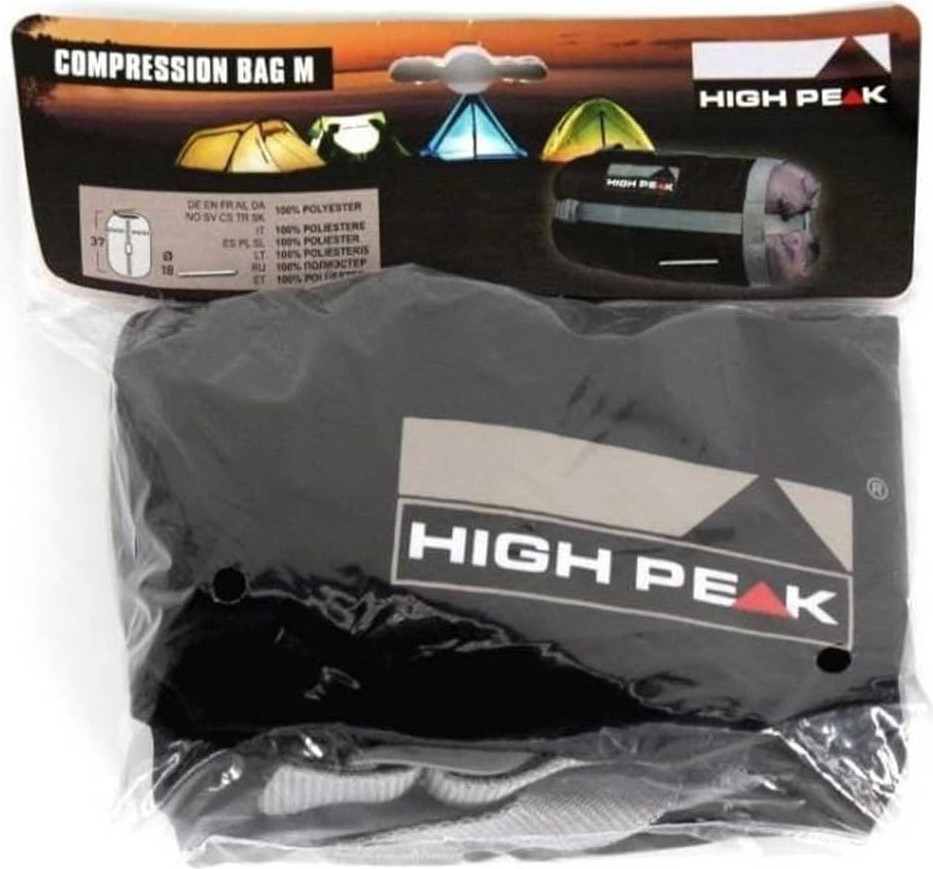 High Peak Kompresyon Çantası L, Siyah/gri, 42 x 26 cm görsel 2