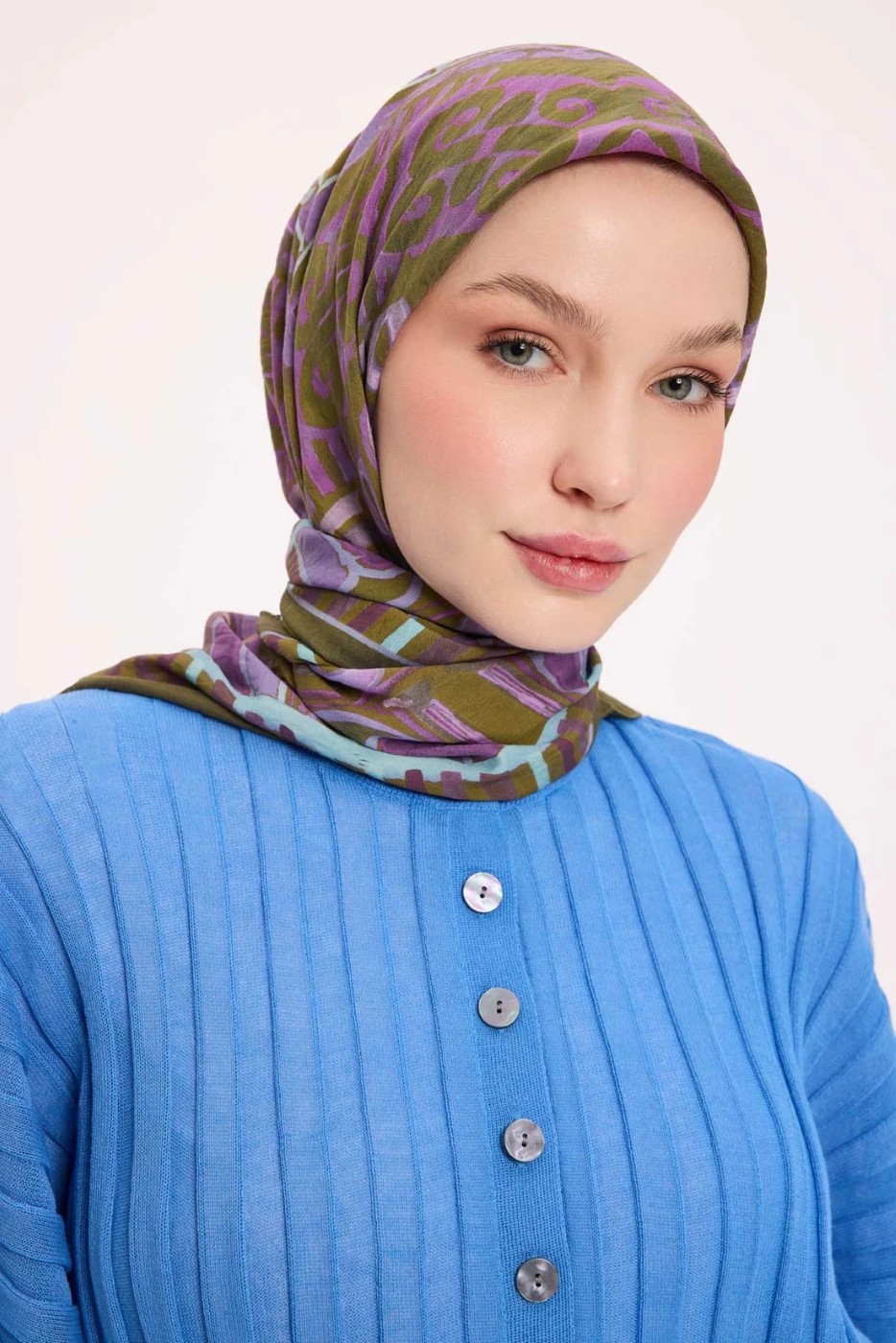 Silk Home Dört Mevsim Antik Motif Viskon Velora Eşarp 6420-11 görsel 8
